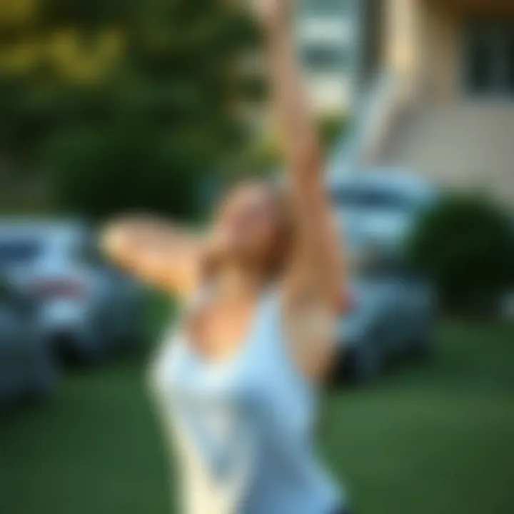 Lifestyle Changes for Health An individual practicing yoga outdoors, embodying lifestyle adjustments for well-being.