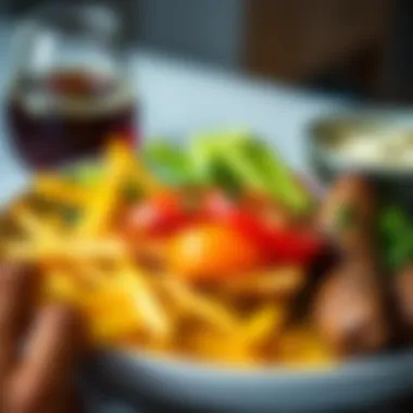 Meal Planning for Weight Loss A close-up of a protein-rich meal with a focus on portion control and balance.