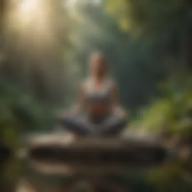 Mindfulness and Its Role in Weight Management Person meditating in a serene environment to highlight mental wellness.