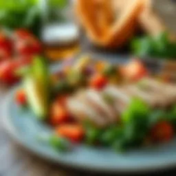 Nutrient-dense meal showcasing fresh vegetables and lean proteins.