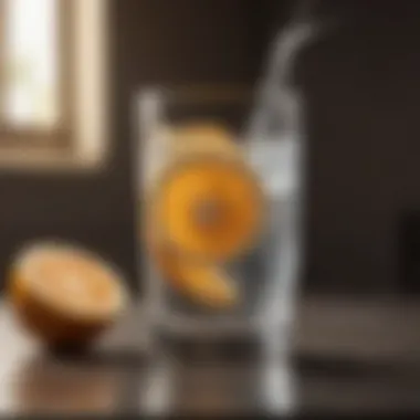 Hydration for Optimal Health A glass of water infused with citrus fruits