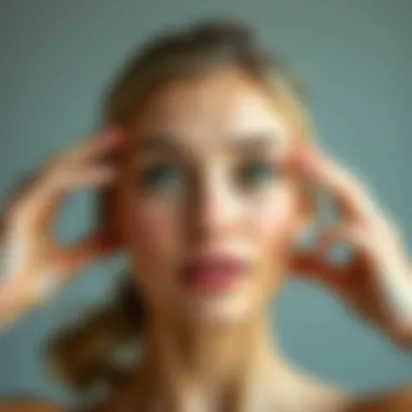 Exercise routine for facial toning