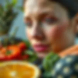 Fresh fruits and vegetables for a healthy diet