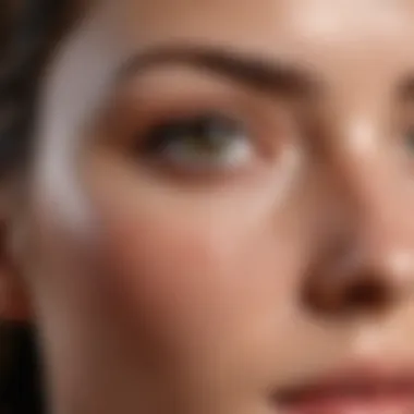Healthy Skin with Firm Elasticity A close-up of healthy skin showing elasticity and firmness