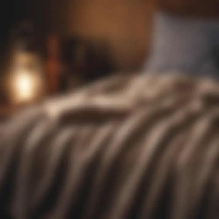 An atmospheric view of a cozy blanket and a book, symbolizing rest and recovery for a cold.