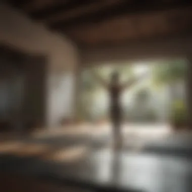 A Serene Space for Stretching Exercises A serene space for stretching exercises