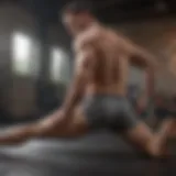 Stretching exercise targeting lower back relief