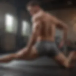 Stretching exercise targeting lower back relief
