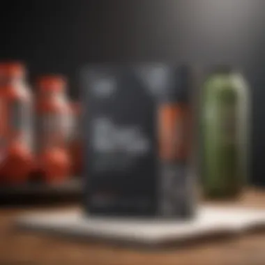 Documenting Fitness Goals and Supplement Choices A notebook with fitness goals and supplement notes