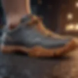 Close-up of supportive footwear with cushioned soles