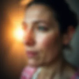 Conceptual illustration of facial fat reduction