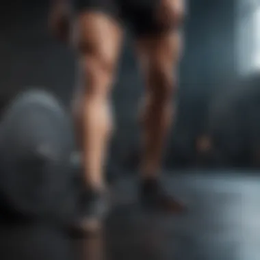 Depiction of recovery techniques for leg muscles after workouts