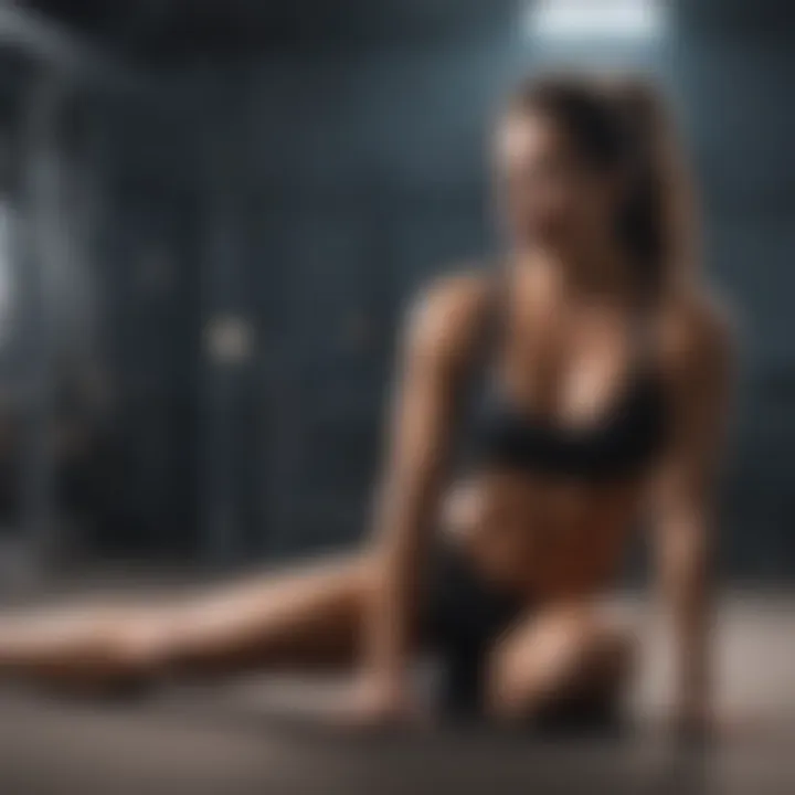Demonstration of effective lower ab exercise routine