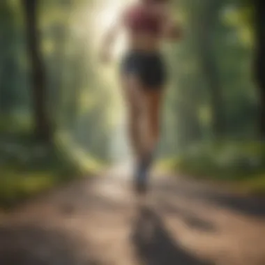 Exploring Scenic Running Paths Running route through a scenic park