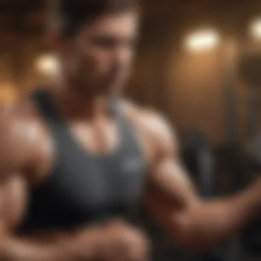 Engaging with Workout App Features User engaging with a workout app interface