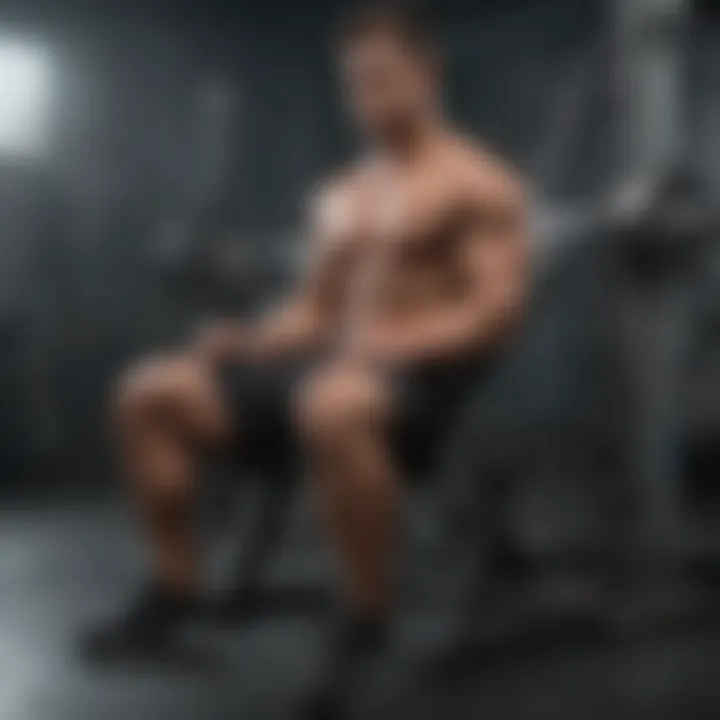 Demonstrating proper bench press form for safety