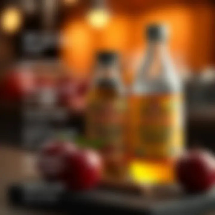 Health Benefits Overview Illustration showing potential health benefits of apple cider vinegar