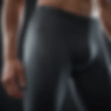 Innovative Fabric Technology in Compression Pants Close-up view of compression pants highlighting fabric technology