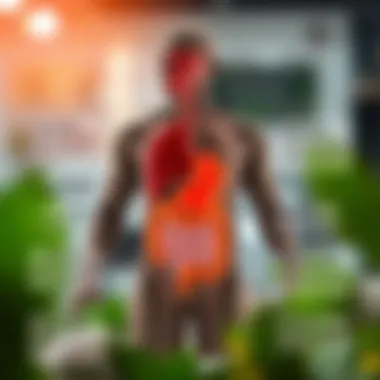 Impact of Protein on Digestion Digestive system infographic