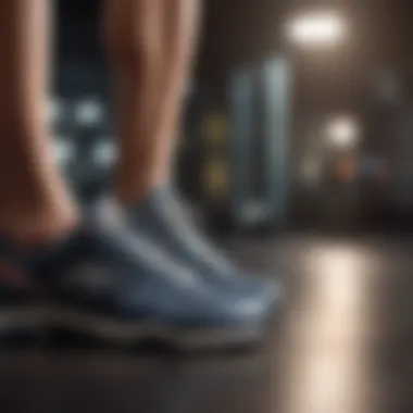 Finding the Perfect Fit Athlete trying on workout shoes