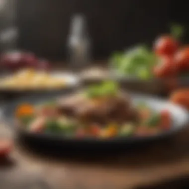 A balanced meal with lean proteins and vegetables