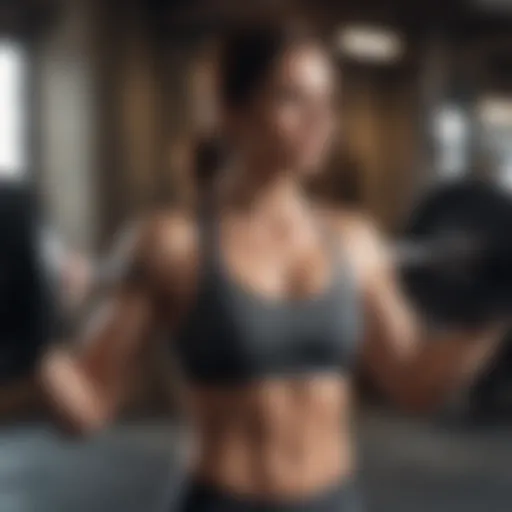 Weightlifting session highlighting strength training