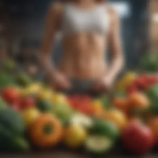 Colorful array of fresh fruits and vegetables representing balanced nutrition