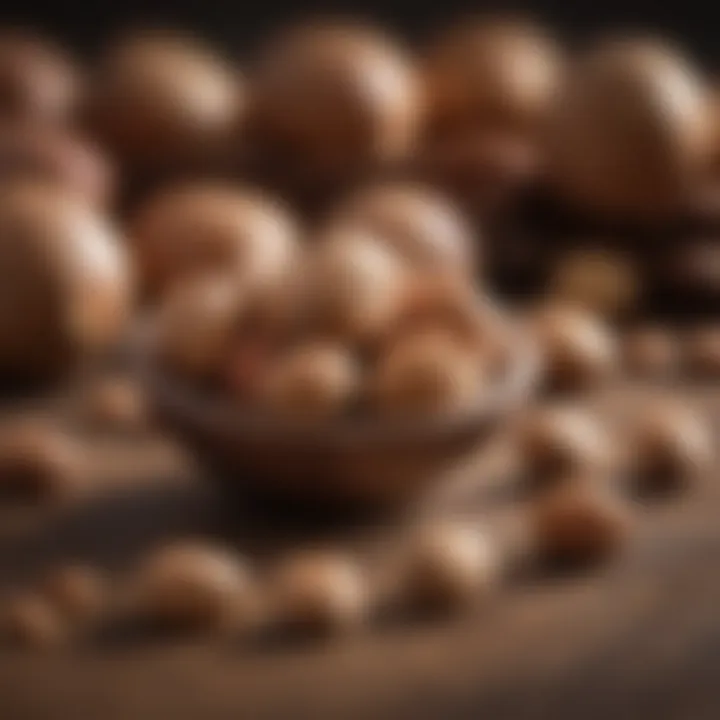 A close-up of nuts highlighting their rich nutritional content