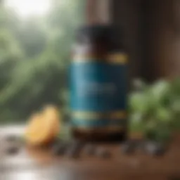 A vibrant assortment of natural immune-boosting supplements