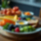 A balanced plate showcasing healthy food choices.