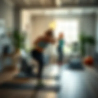A serene environment for exercise and physical activity.