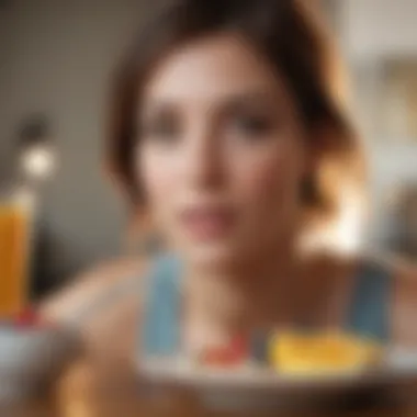 Enjoying a Balanced Breakfast An individual enjoying a balanced breakfast