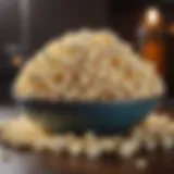 A close-up of a bowl filled with fluffy popcorn.