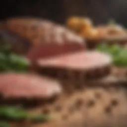 Diverse protein sources including meat, legumes, and dairy products