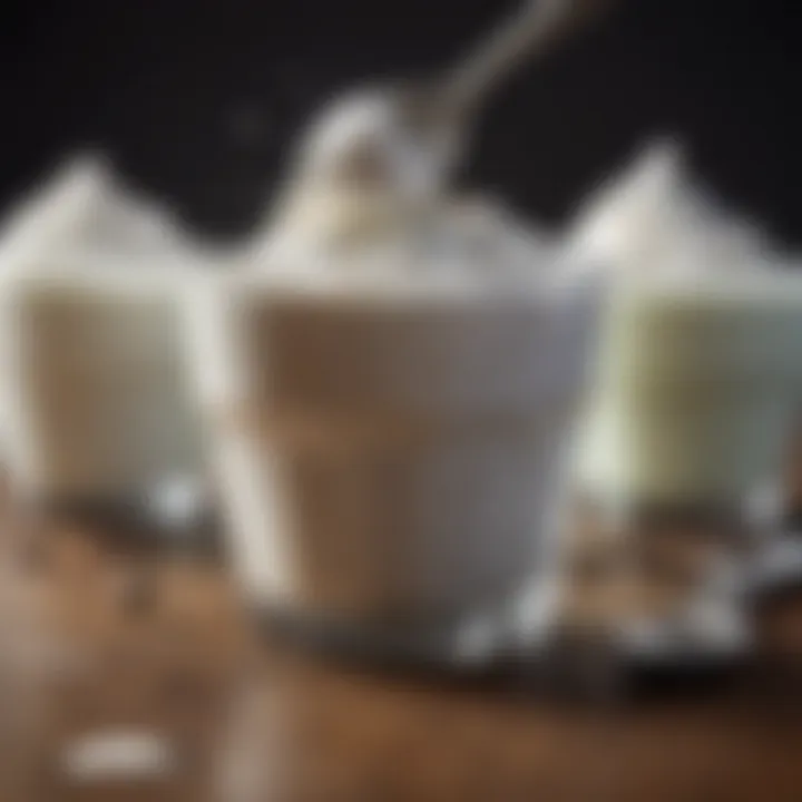 Different types of yogurt varieties