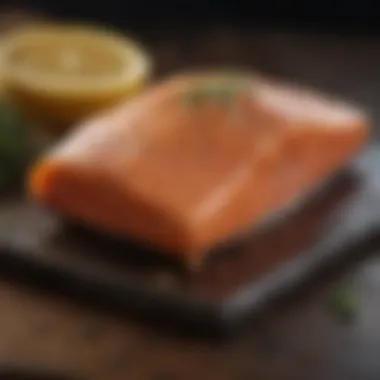 Salmon with Golden, Crispy Skin Salmon fillet with a crispy skin