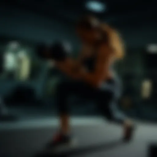 Dynamic workout session emphasizing timing