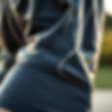 Close-up of high-performance fabric used in running shorts