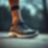 Stylish walking shoe design showcasing comfort and support