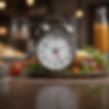 Meal Timing for Effective Weight Management Timely meal planning with a clock