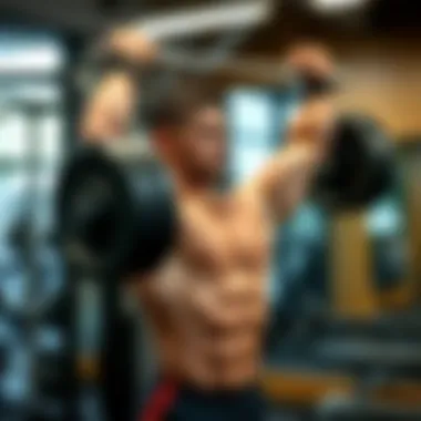 Proper form during overhead tricep extensions