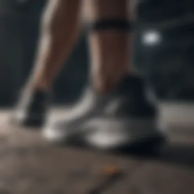 Innovative Sole Technology in Under Armour Footwear Close-up of innovative sole technology