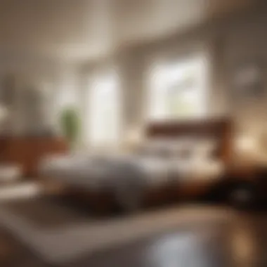 The Importance of a Peaceful Sleep Environment An illustration of a tranquil bedroom setting representing the ideal sleep environment.