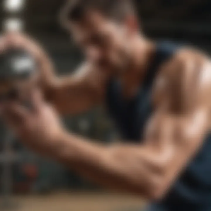 Visual representation of rehabilitation exercises for arm mobility
