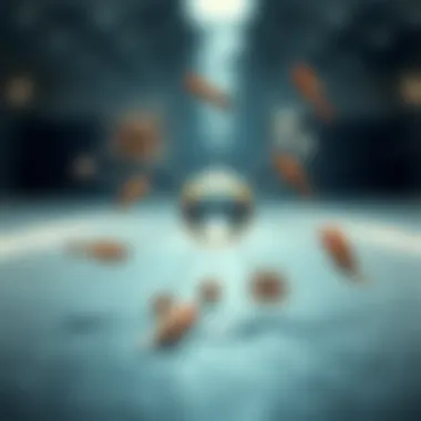 An abstract representation of interconnected elements, illustrating the various factors contributing to chronic fatigue.