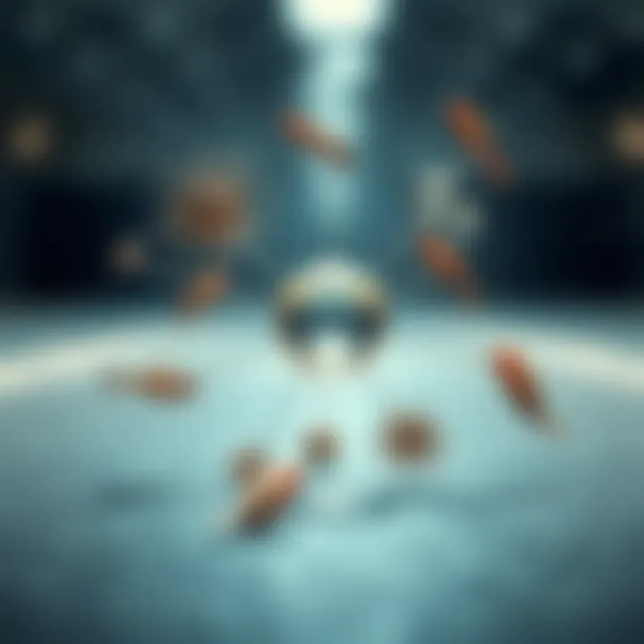 An abstract representation of interconnected elements, illustrating the various factors contributing to chronic fatigue.