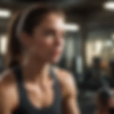 Fitness Recovery Routine Fitness enthusiast engaging in recovery routine
