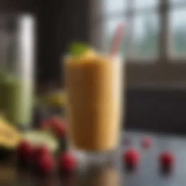 Nutrient-rich smoothie made with an instant blender