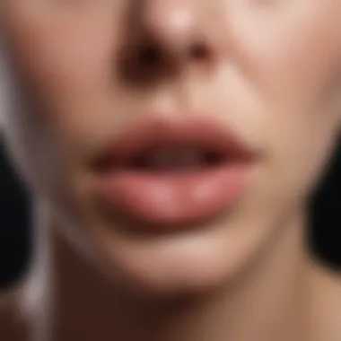 Common Symptoms of Lip Cold Sores Infographic showing common symptoms of lip cold sores