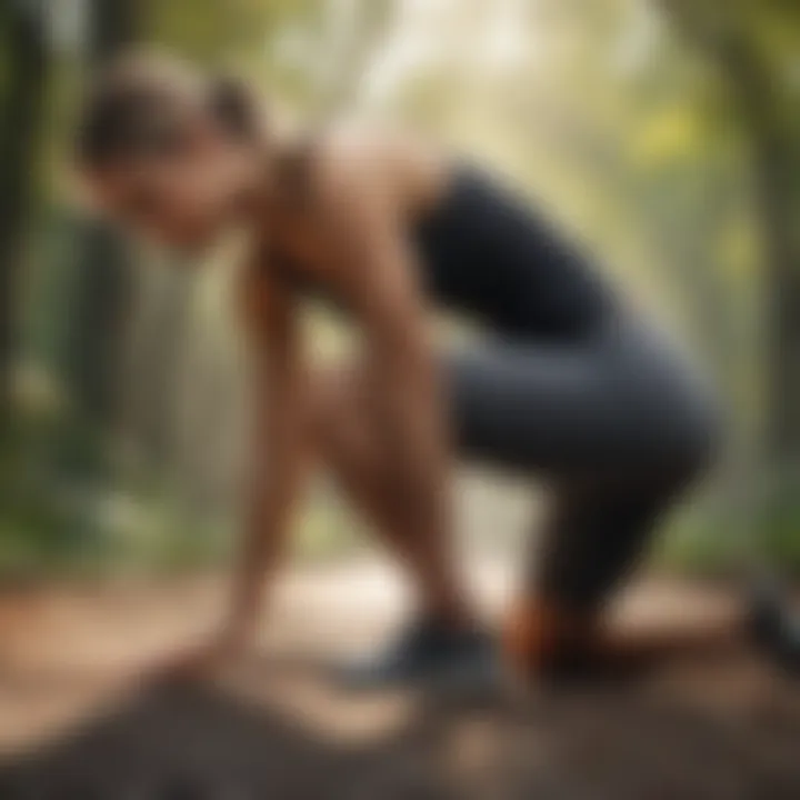 Graphic showing effective stretching exercises for runners